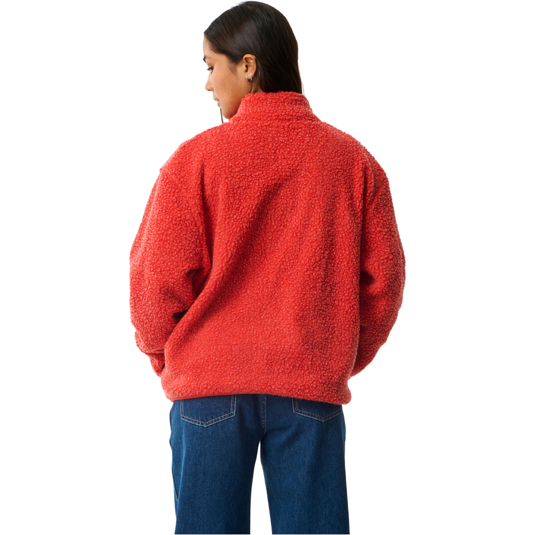 2026 Rip Curl Womens Every Day Polar Zip Thru Fleece 0B8WFL - Red